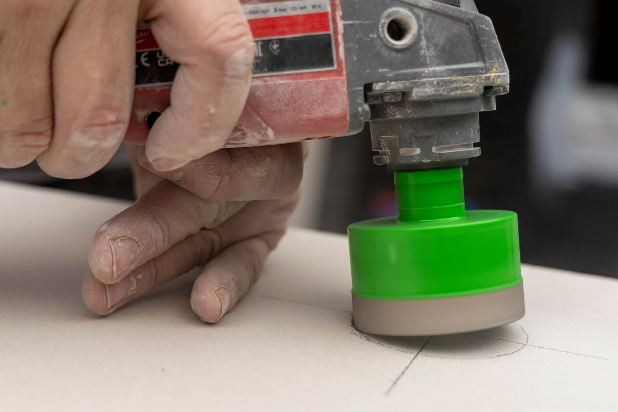Diy, hobby, home improvement, hole saw, sawing, tile, drilling a