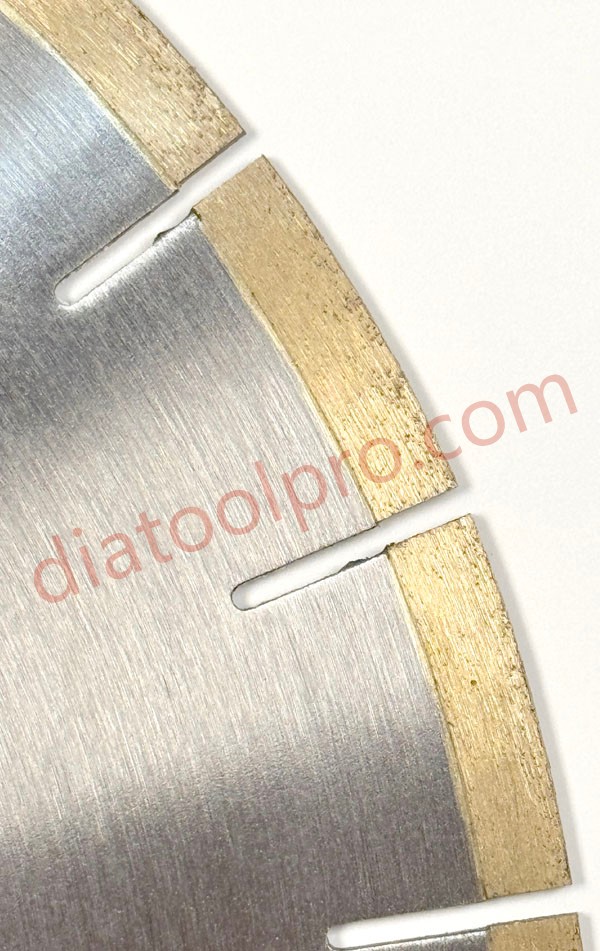 anti-noise bridge saw blade for marble slabs