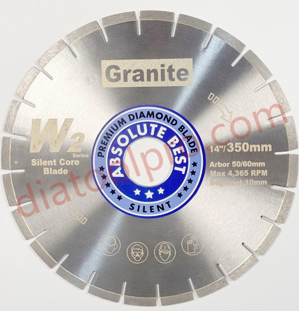 noise reducing saw blades for granite fabrication
