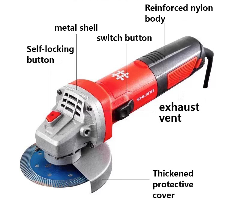Multifunctional Cordless Angle Grinder Small Household Hand Polishing Cutting Machine Grinding Wheel Industrial Grade Wholesale