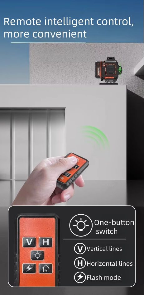 Professional 360° 3D 12-16 line High Quality Laser Level Meter Self-leveling Engineering Construction Measuring Tool