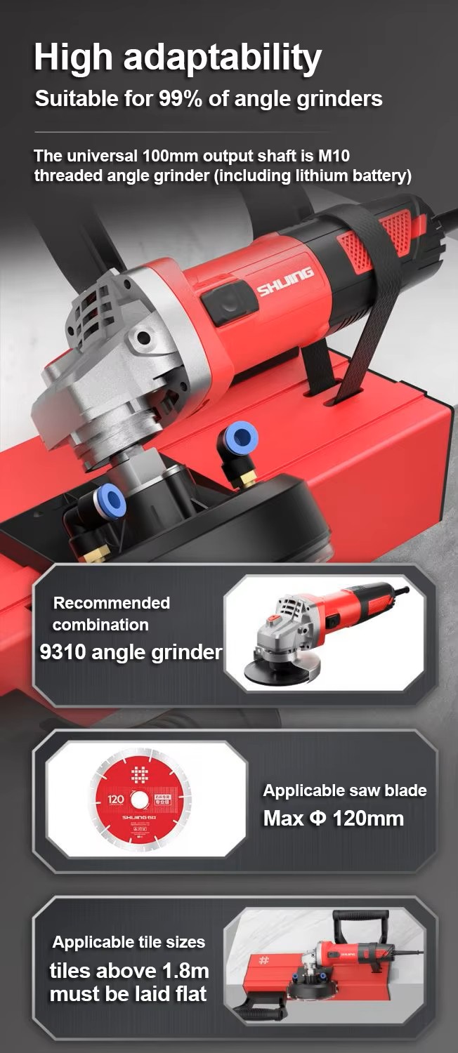 Shijing 9606 Angle Grinder 45 Degree Chamfer Tile Bevel Tool Angle Grinder 45 Degree Cutting Chamfer M14 Tile Chamfering Machine