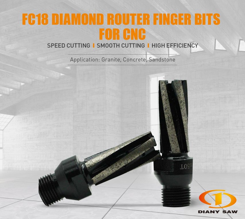 China Factory Milling Cutter Diamond Finger Router Bits CNC Router Bit Diamond Finger Bit for Cnc Machines