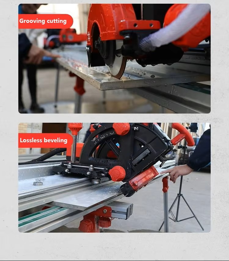 Shijing 9510-3200mm Portable 45 Degree Tile Marble Granite Stone Cutting Machine Electric Tile Cutter Wet Saw Stone Machinery